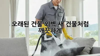오래된 건물 외벽, 새 건물처럼 깨끗하게! ✨